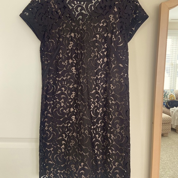 Ann Taylor Loft Black Lace Maternity Dress - 00MP - Picture 1 of 3